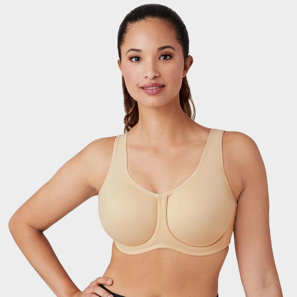NWT Wacoal 855170 Naturally Nude Sports Bra Underwire 42DD Maximum Support